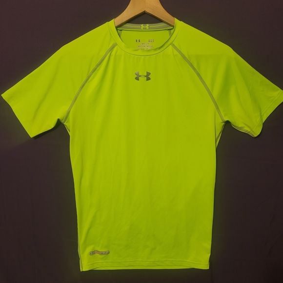 Under Armour Men's Neon Green Shirt - Picture 1 of 5
